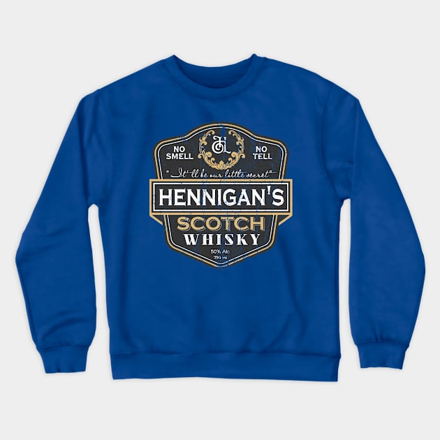 Hennigan's Scotch, distressed Crewneck Sweatshirt by MonkeyKing